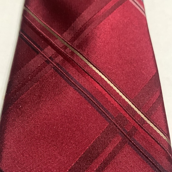 Burgundy & Black Tie by Madison - Picture 2 of 3